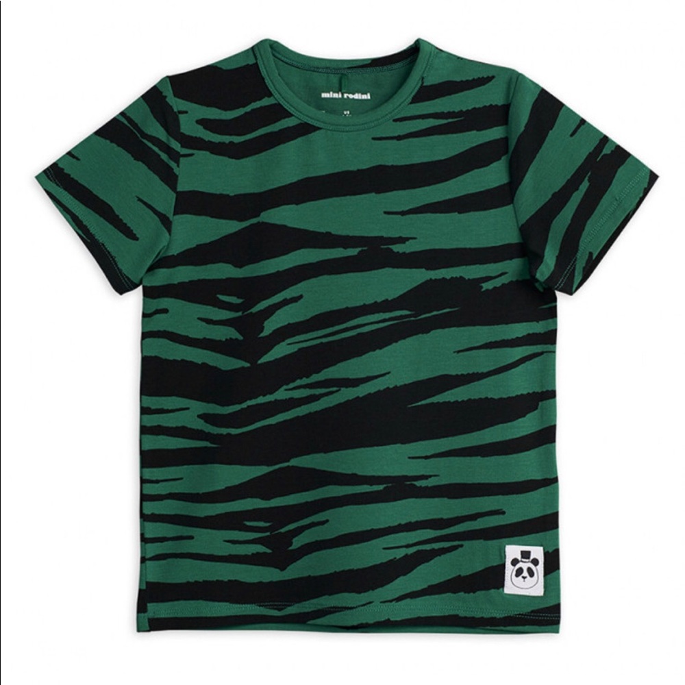 MINI RODINI 
TIGER T-SHIRT GREEN